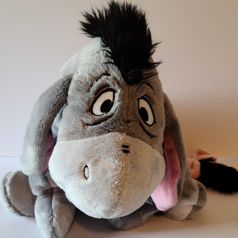 AUTHENTIC DISNEY STORE EEYORE PLUSH-DETACH TAIL SOFT GRAY DONKEY COLLECTOR ITEM